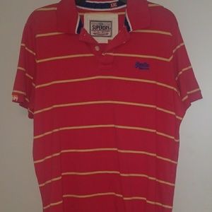 Superdry striped polo men shirt